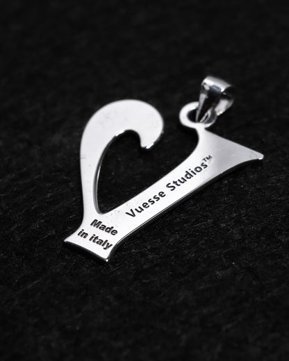 V charm necklace