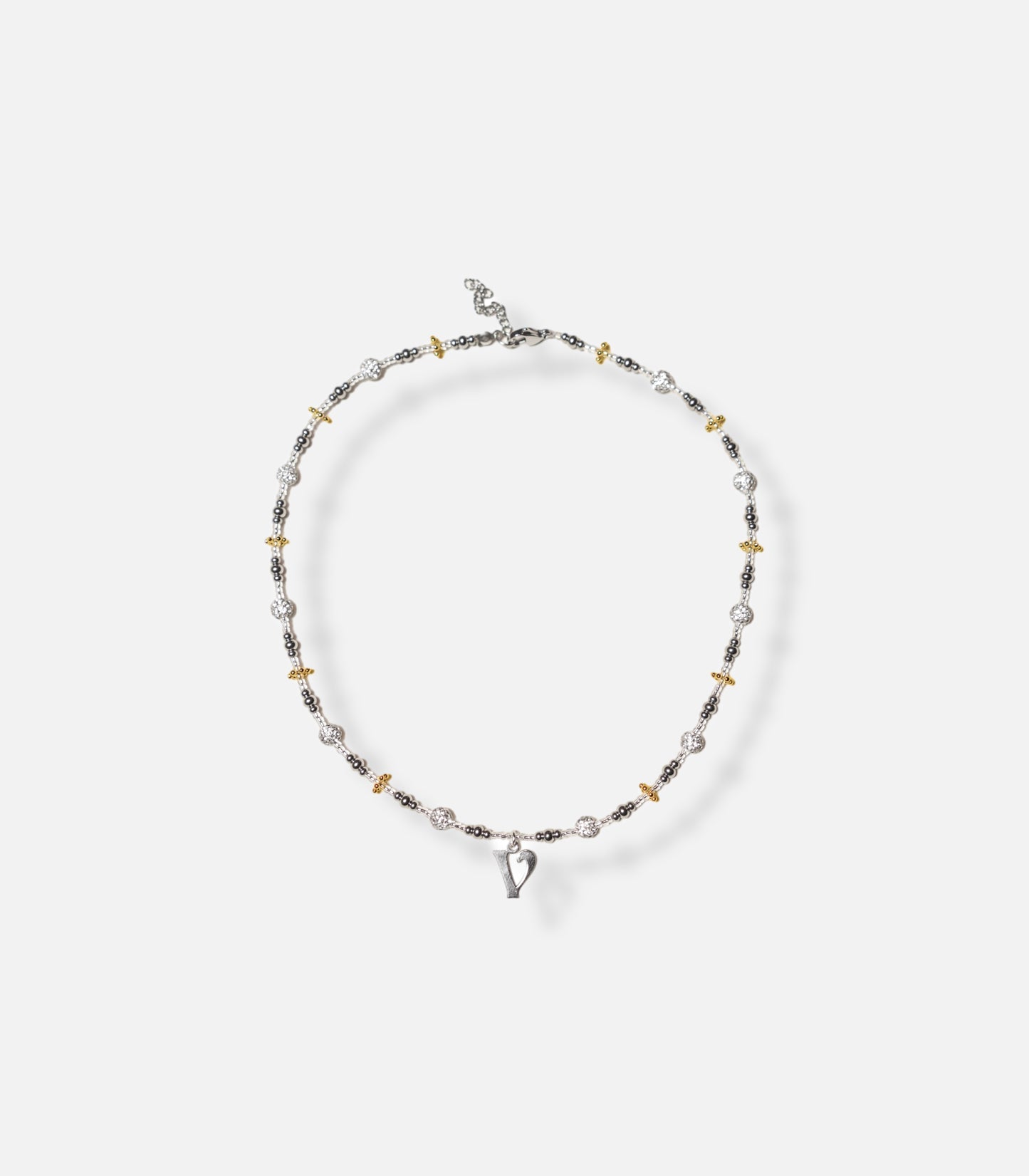 V charm necklace