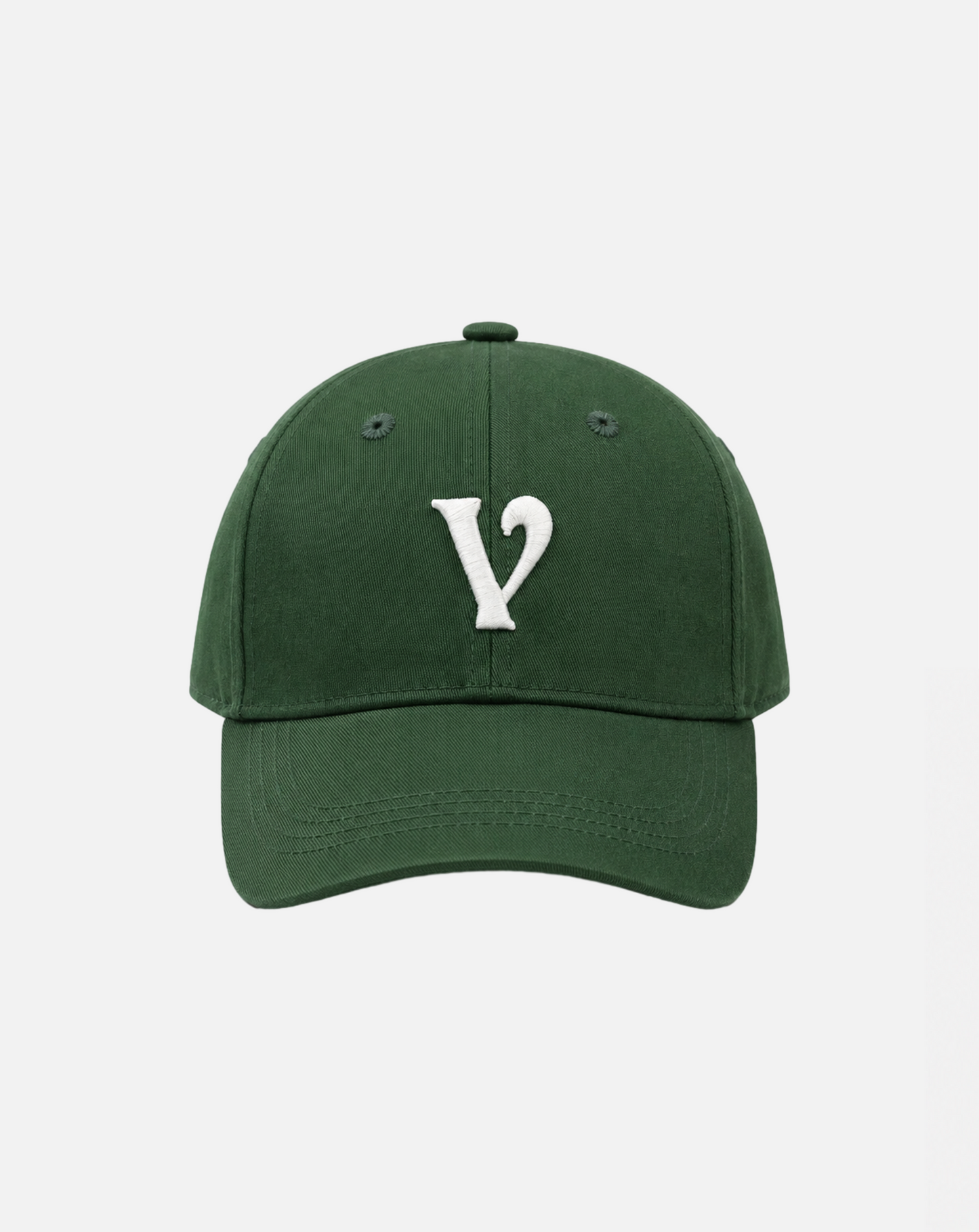 monogram cap emerald