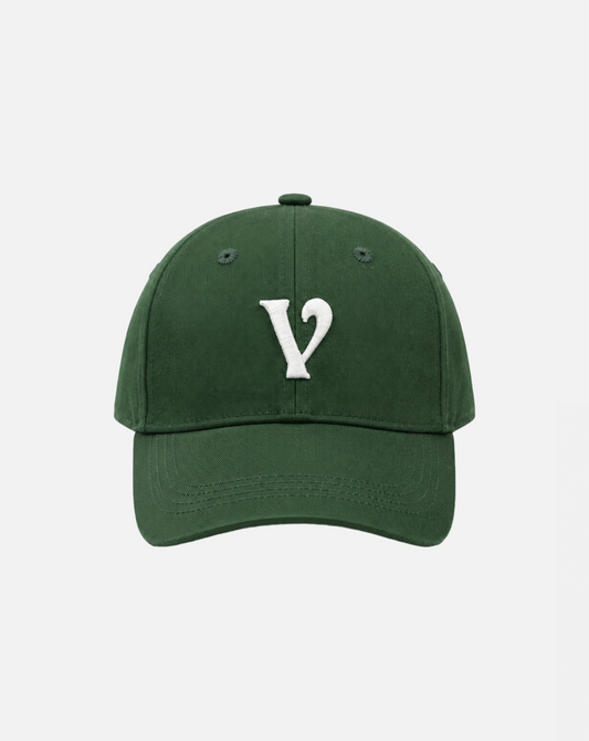 monogram cap emerald